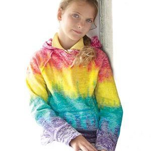 MV® Girls' Courtney Burnout V-Notch Hooded Sweatshirt
