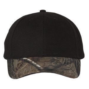 Kati Solid Crown w/Camo Visor Cap