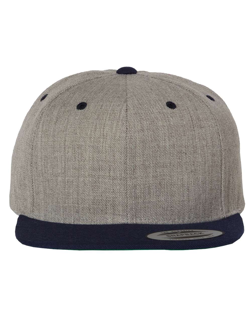 Heather Gray/Navy Blue Blank