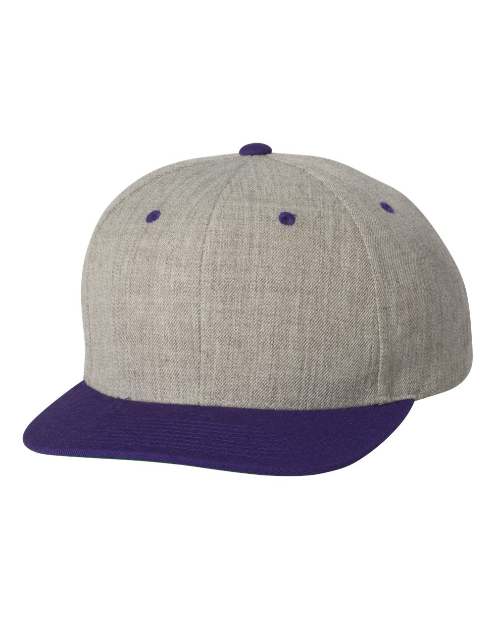 Heather Gray/Purple Blank
