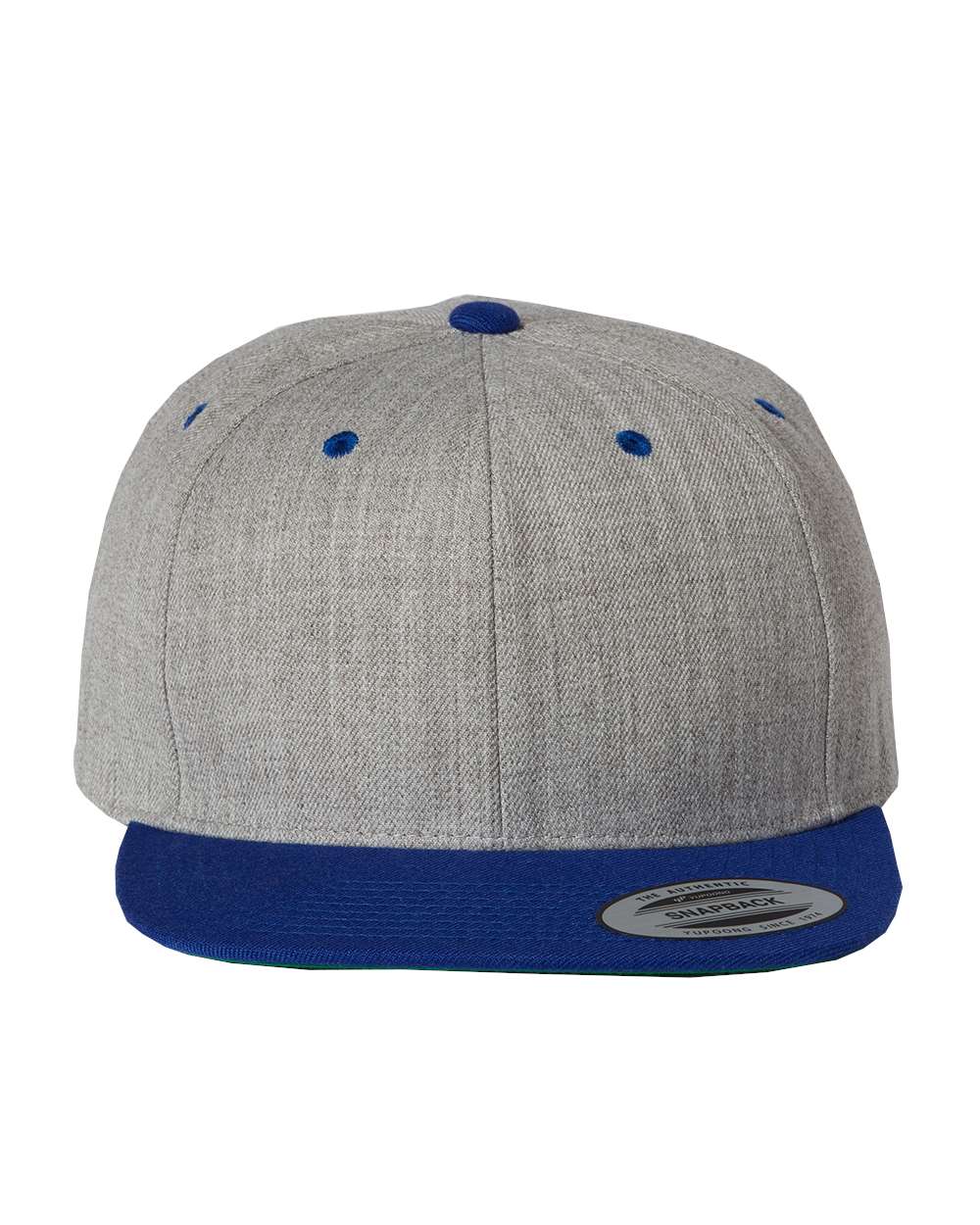 Heather Gray/Royal Blue Blank