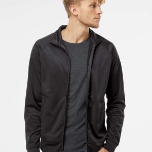 Independent Trading Co. Unisex Lightweight Poly-Tech Full-Zip Track Jacket