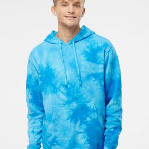 Independent Trading Co - Unisex Midweight Tie-Dyed Hooded Sweatshirt