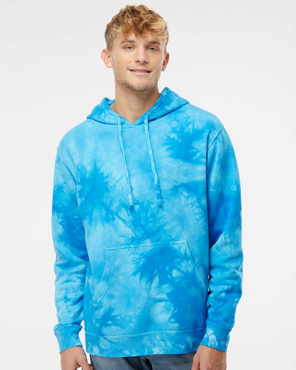 Independent Trading Co - Unisex Midweight Tie-Dyed Hooded Sweatshirt