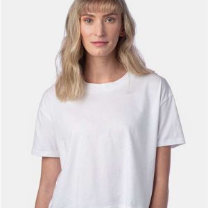 Alternative® Women's Cotton Jersey Go-To Headliner Crop Tee
