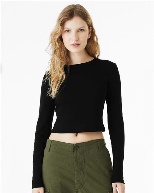 Bella+Canvas® Women's Micro Rib Long Sleeve Baby Tee