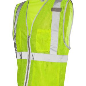 Kishigo Premium Brilliant Series® Three-Pocket Zippered Mesh Vest