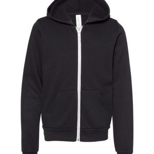 Bella + Canvas Youth Sponge Fleece Full-Zip Hoodie