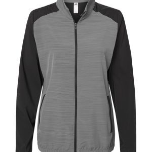 Adidas® Women's Heather Block Full Zip Wind Jacket
