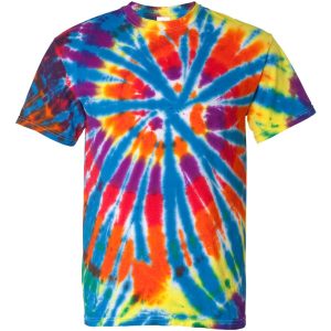 Dyenomite Rainbow Cut-Spiral Tie-Dyed T-Shirt