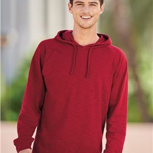 J. America Vintage Slub Knit Hooded Long Sleeve Pullover