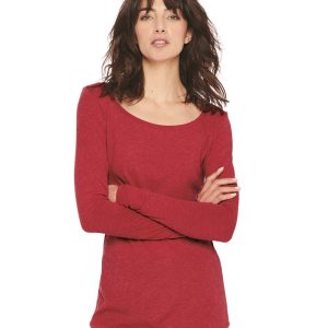 Next Level Women's Triblend Long Sleeve Scoop Shirt