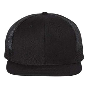 Richardson® Wool Blend Flat Bill Trucker Cap