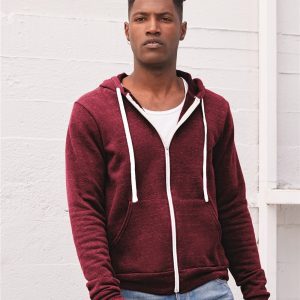 Bella+Canvas® Unisex Triblend Sponge Fleece Full-Zip Hoodie
