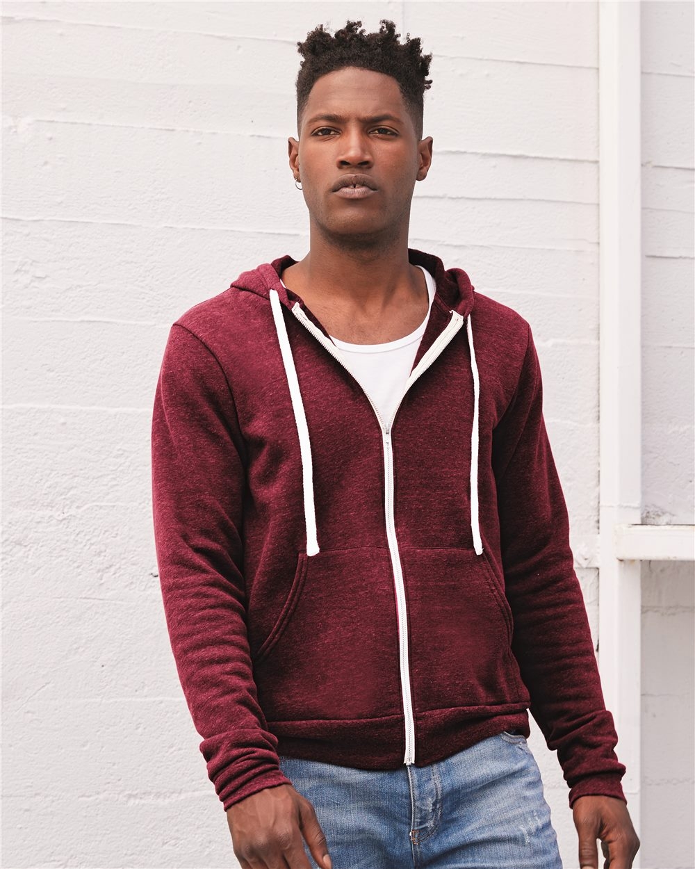 Bella+Canvas® Unisex Triblend Sponge Fleece Full-Zip Hoodie