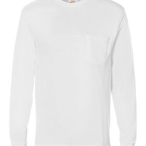 Hanes® Authentic Long Sleeve Pocket T-Shirt