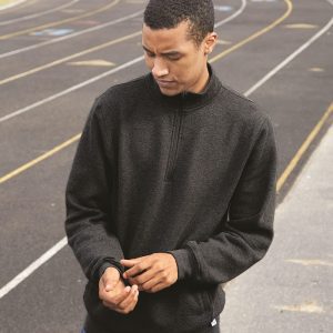 Russell Athletic® Dri Power® Quarter Zip Cadet Collar Sweatshirt