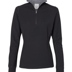 J. America Women's Omega Stretch Quarter-Zip Pullover