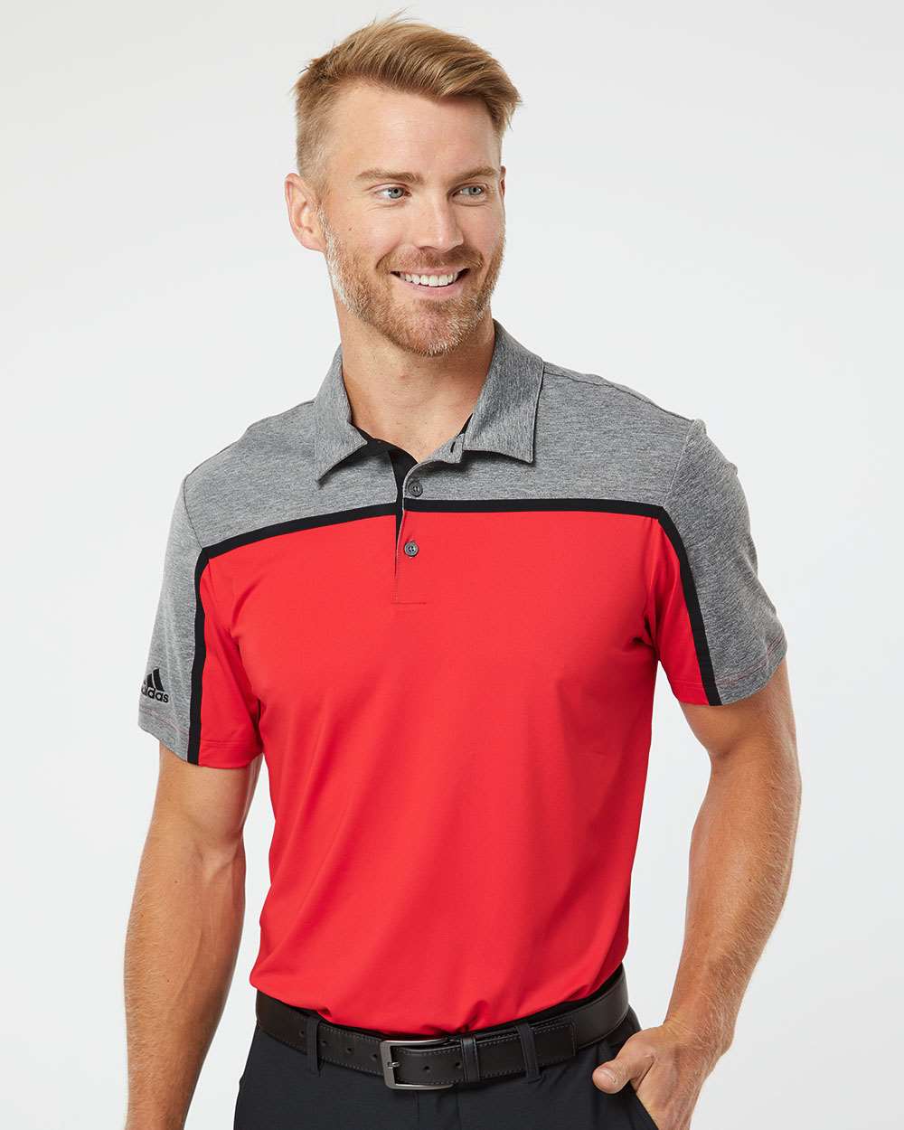 Collegiate Red/Black/Gray Five Blank