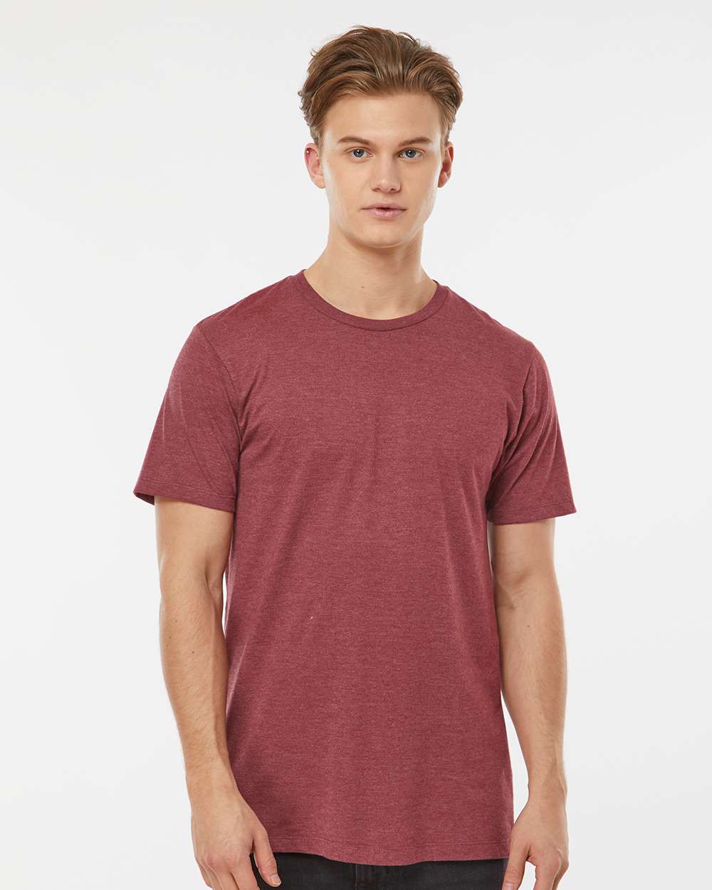 Burgundy Red Heather Blank