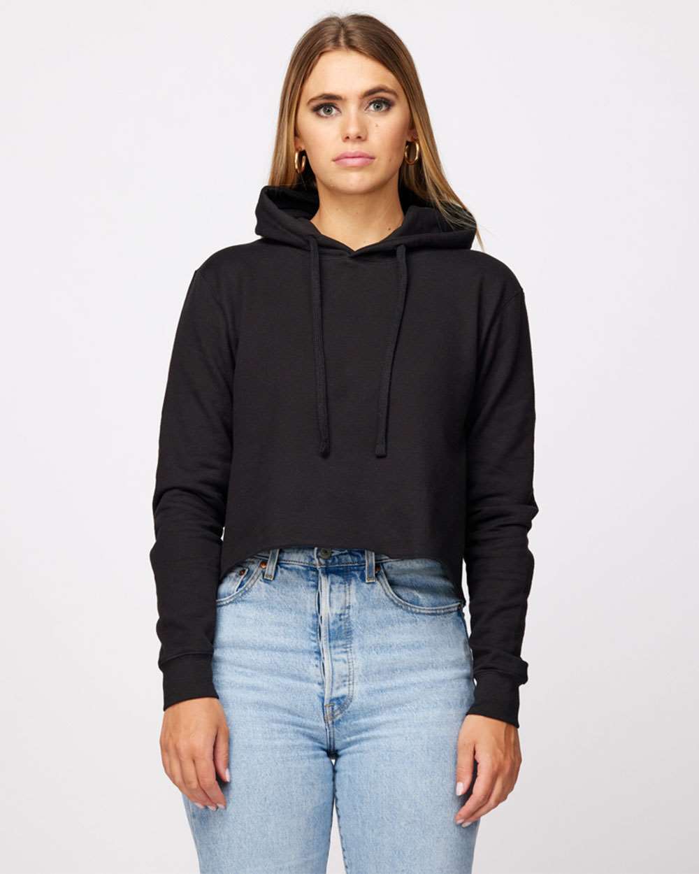 Tultex® Women's Cropped Fleece Hooded Sweatshirt