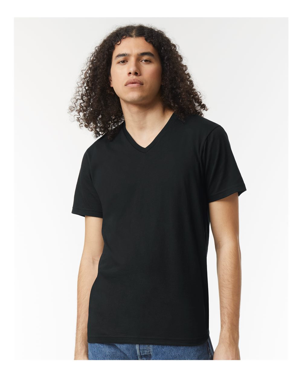 American Apparel® Unisex CVC V-Neck Tee