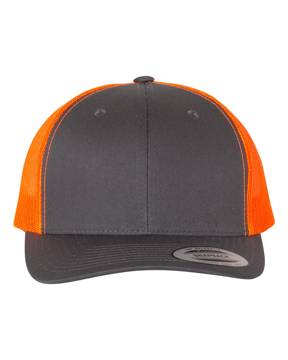Charcoal Gray/Neon Orange Blank