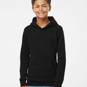 J. America - Youth Triblend Fleece Hooded Sweatshirt