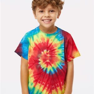 Dyenomite Toddler Spiral Tie-Dyed T Shirt