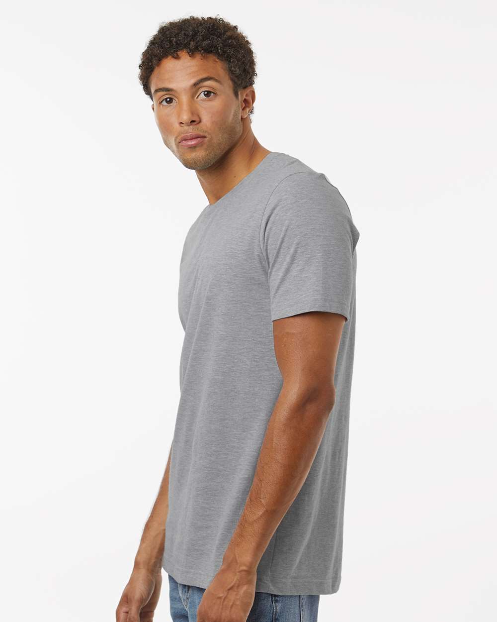 Heather Gray Blank Side View