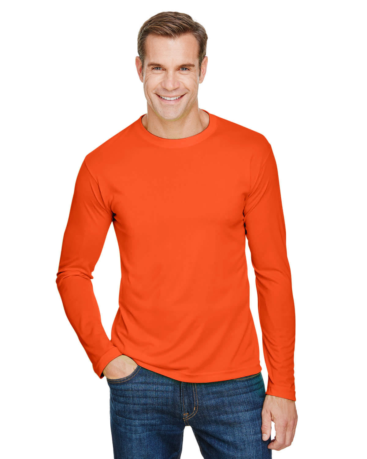 BAYSIDE Unisex Performance Long-Sleeve T-Shirt