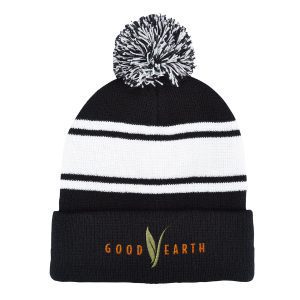 Prime Line Knit Beanie With Pom Pom