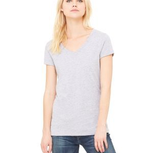 BELLA+CANVAS Ladies' Jersey Short-Sleeve V-Neck T-Shirt