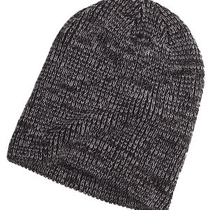 Big Accessories Ribbed Marled Beanie