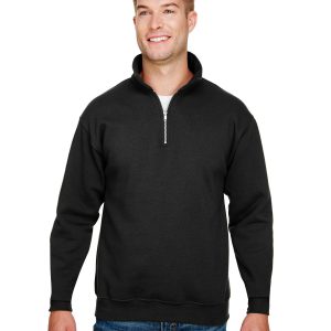 BAYSIDE Unisex Quarter-Zip Pullover Sweatshirt
