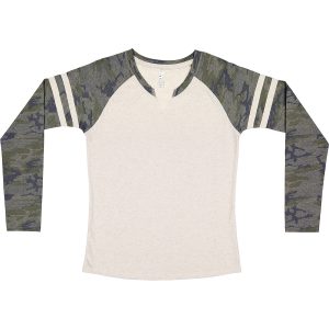 LAT Ladies' Gameday Mash-Up Long Sleeve Fine Jersey T-Shirt