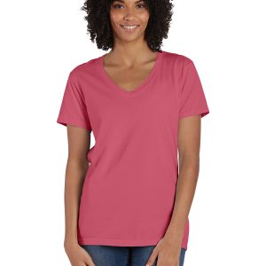 COMFORT WASH Ladies' V-Neck T-Shirt