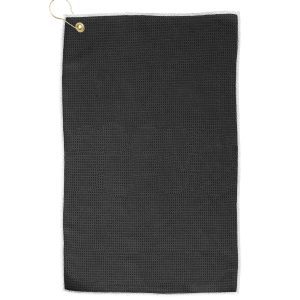 PRO TOWELS Microfiber Waffle Golf Towel with Brass Grommet & Hook