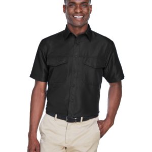 Harriton Men's Key West Short-Sleeve Performance Staff Shirt