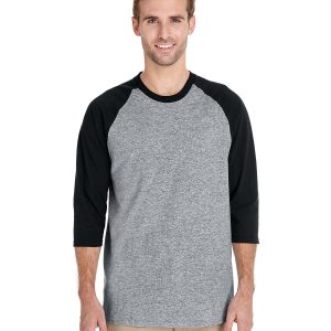 Gildan Adult Heavy Cotton™ Three-Quarter Raglan Sleeve T-Shirt