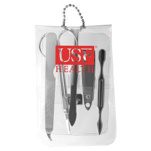 Prime Line Translucent Five-Piece Manicure Pouch