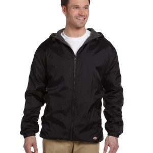 Williamson-Dickie Mfg Co Men's Fleece-Lined Hooded Nylon Jacket