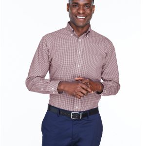 Devon and Jones Men's Crown Collection® Gingham Check Woven Shirt