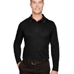 Devon and Jones CrownLux Performance® Tall Plaited Long Sleeve Polo