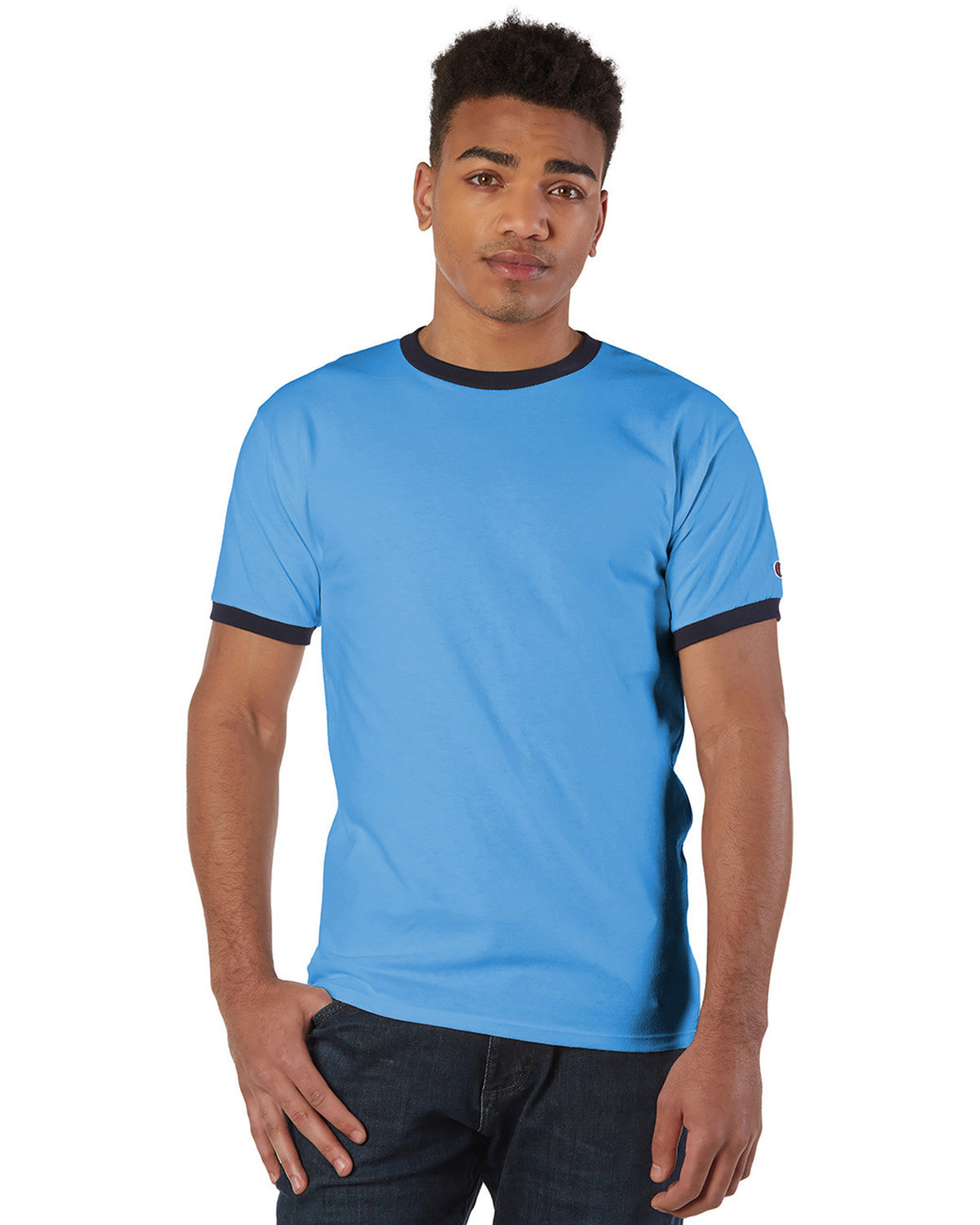 Light Blue/ Navy Blank