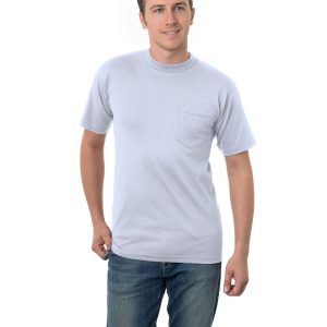 BAYSIDE Unisex Union-Made Pocket T-Shirt