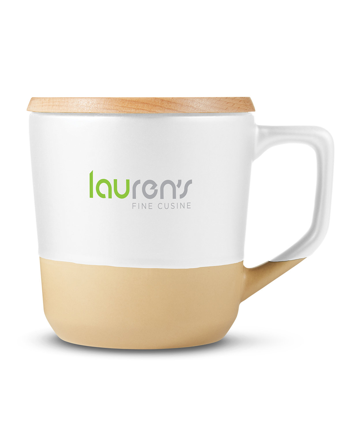 Prime Line 16.5oz Boston Ceramic Mug With Wood Lid