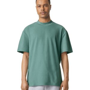 American Apparel Unisex Mockneck Pique T-Shirt