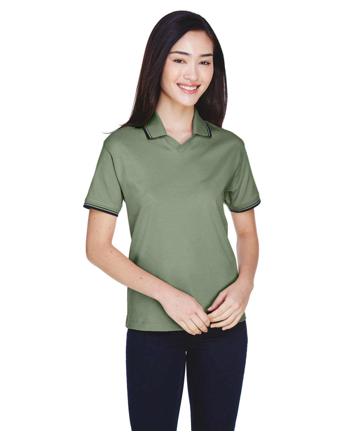 Dill/ Navy Blank