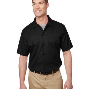 Williamson-Dickie Mfg Co Men's Short Sleeve Slim Fit Flex Twill Work Shirt